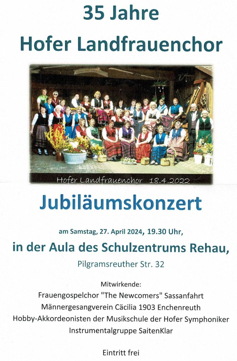 Plakat Jubiläumskonzert